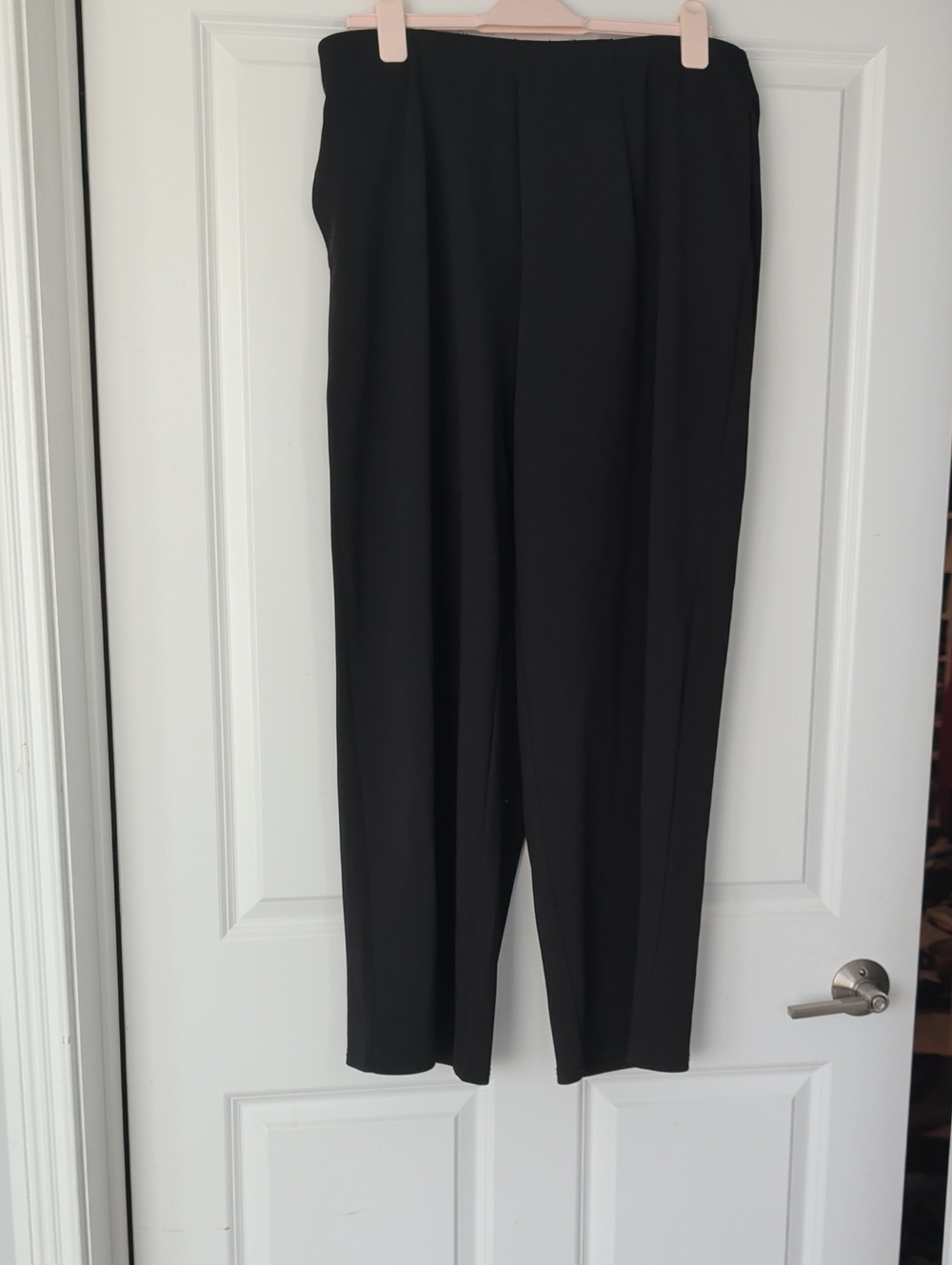 BloomChic Black High-Waist Straight-Leg Trousers